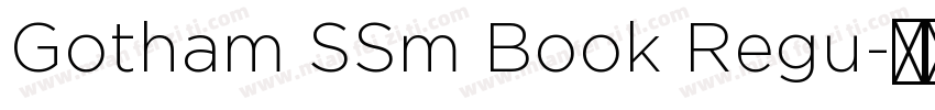 Gotham SSm Book Regu字体转换